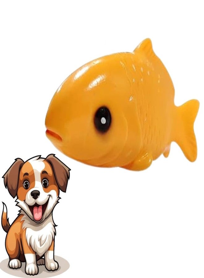 DreamAuro Fun Squeaky Fish Toy or Dogs & Cats - Engage Your Dog with The Squeaky Fish Toy, The Fish That Talks Back (with Squeaks!), Durable Rubber, Promotes Dental Health & Playful Bonding - Image 1